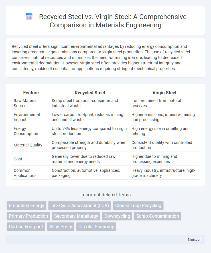 Recycled Steel vs. Virgin Steel: A Comprehensive Comparison in Materials Engineering
