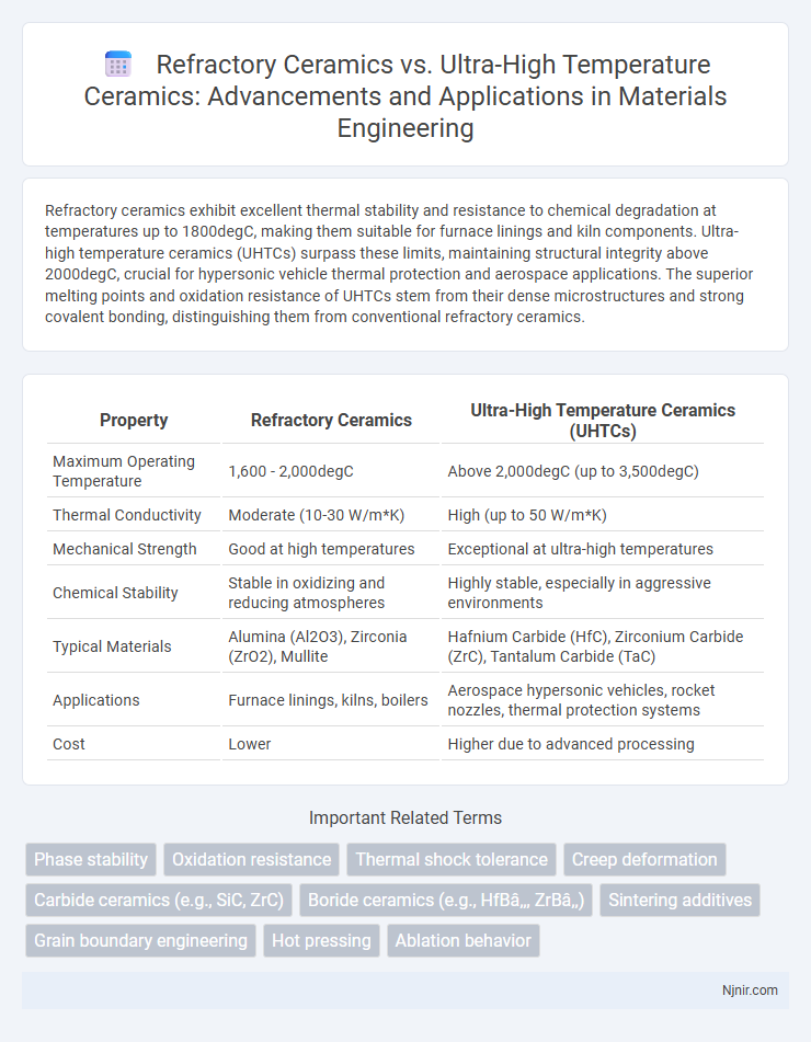Refractory Ceramics vs. Ultra-High Temperature Ceramics: Advancements and Applications in Materials Engineering
