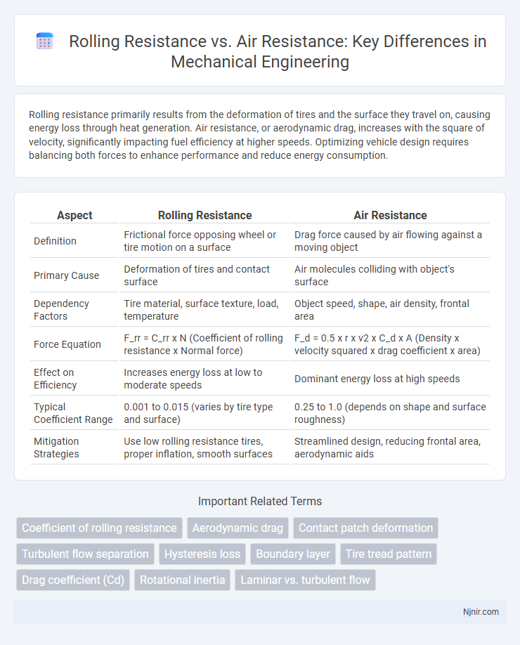 Rolling Resistance vs. Air Resistance: Key Differences in Mechanical Engineering