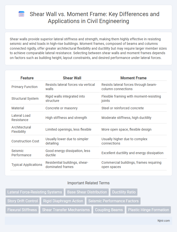 Shear Wall vs. Moment Frame: Key Differences and Applications in Civil Engineering