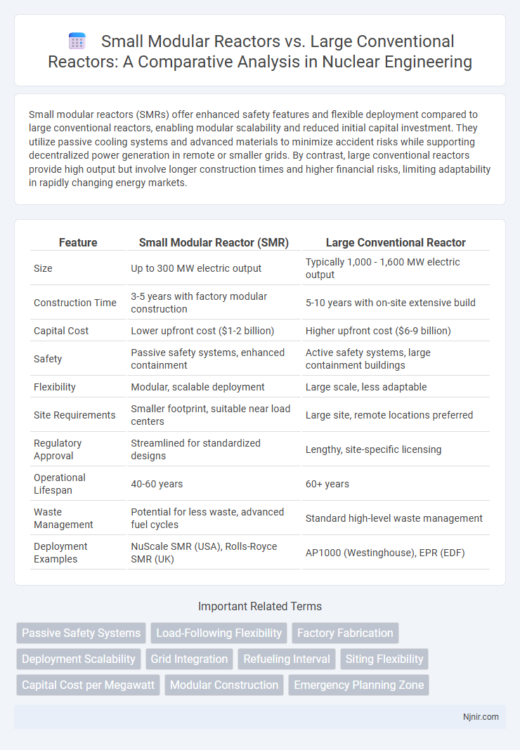Small Modular Reactors vs. Large Conventional Reactors: A Comparative Analysis in Nuclear Engineering