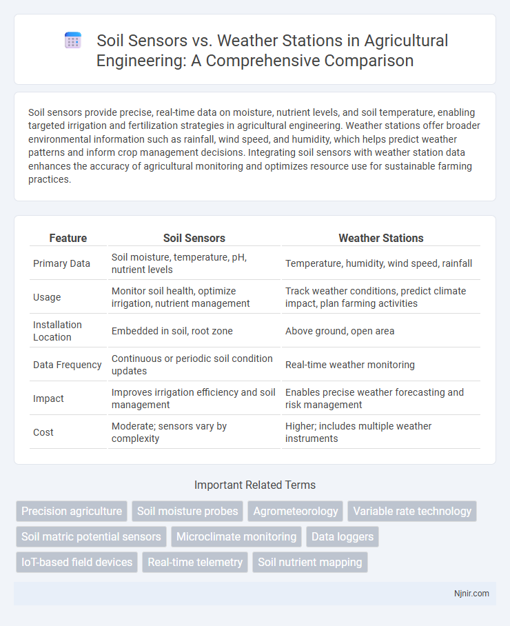 Soil Sensors vs. Weather Stations in Agricultural Engineering: A Comprehensive Comparison