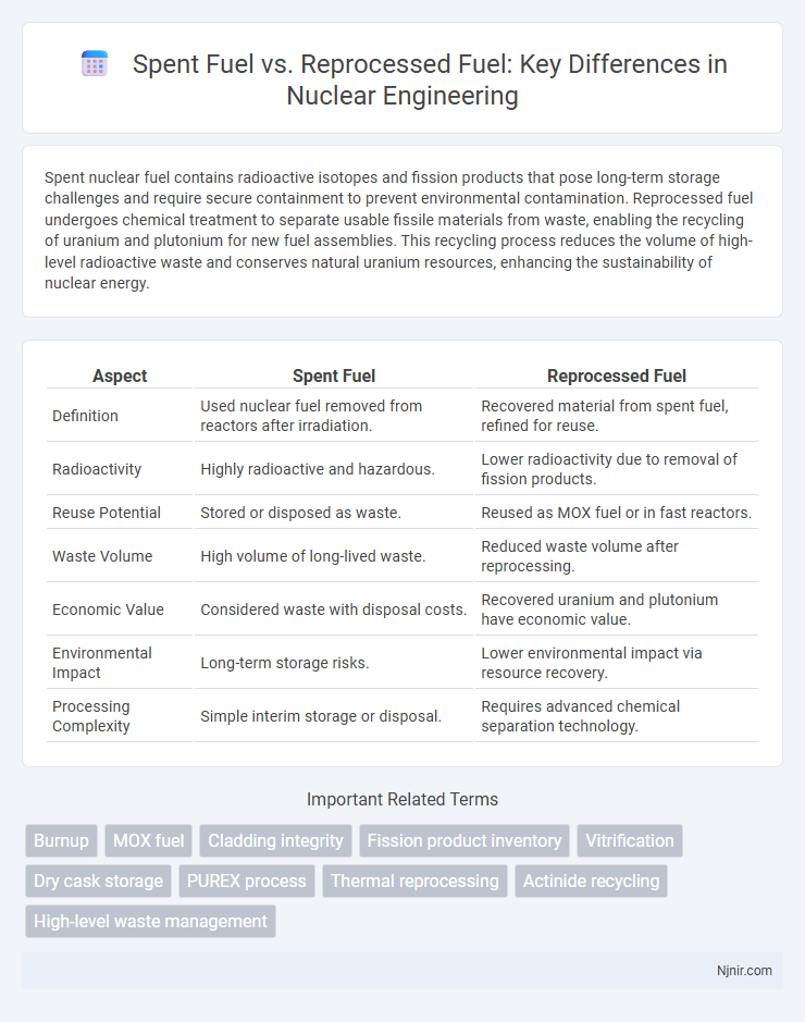Spent Fuel vs. Reprocessed Fuel: Key Differences in Nuclear Engineering
