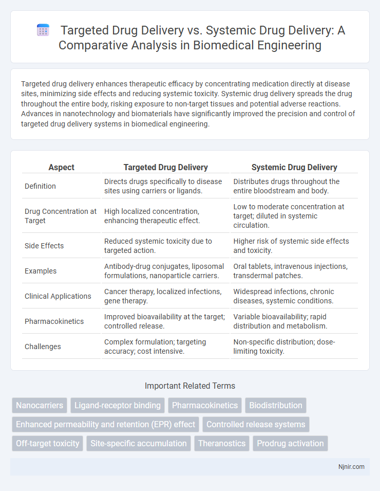 Targeted Drug Delivery vs. Systemic Drug Delivery: A Comparative Analysis in Biomedical Engineering