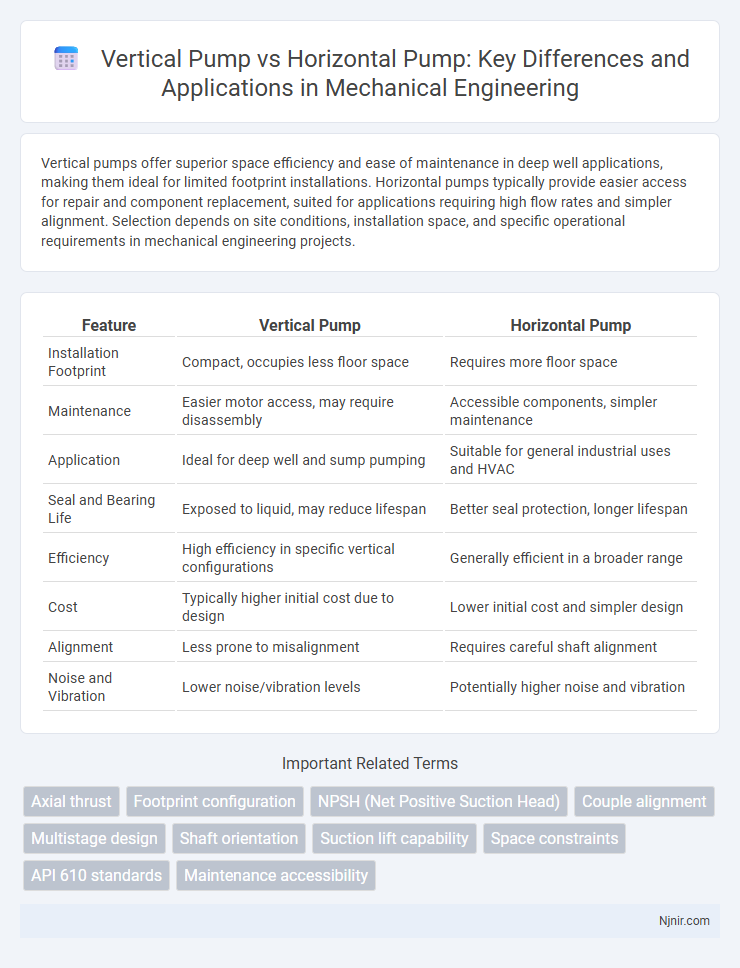 Vertical Pump vs Horizontal Pump: Key Differences and Applications in Mechanical Engineering