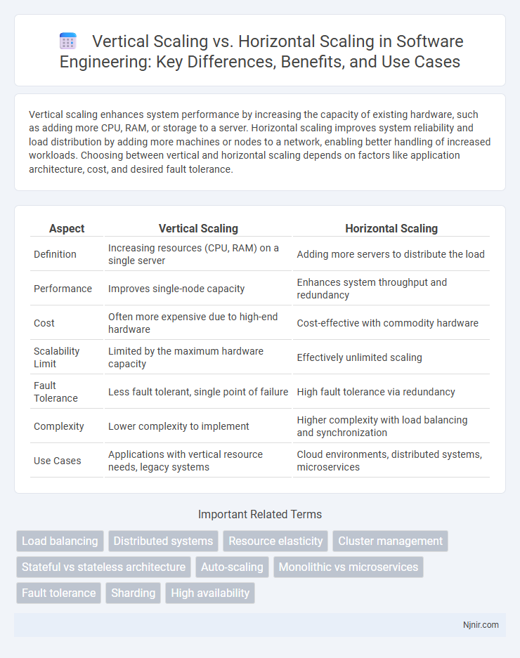 Vertical Scaling vs. Horizontal Scaling in Software Engineering: Key Differences, Benefits, and Use Cases