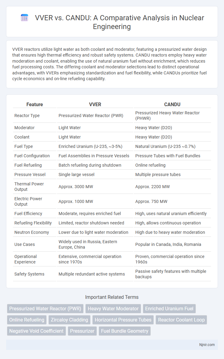 VVER vs. CANDU: A Comparative Analysis in Nuclear Engineering