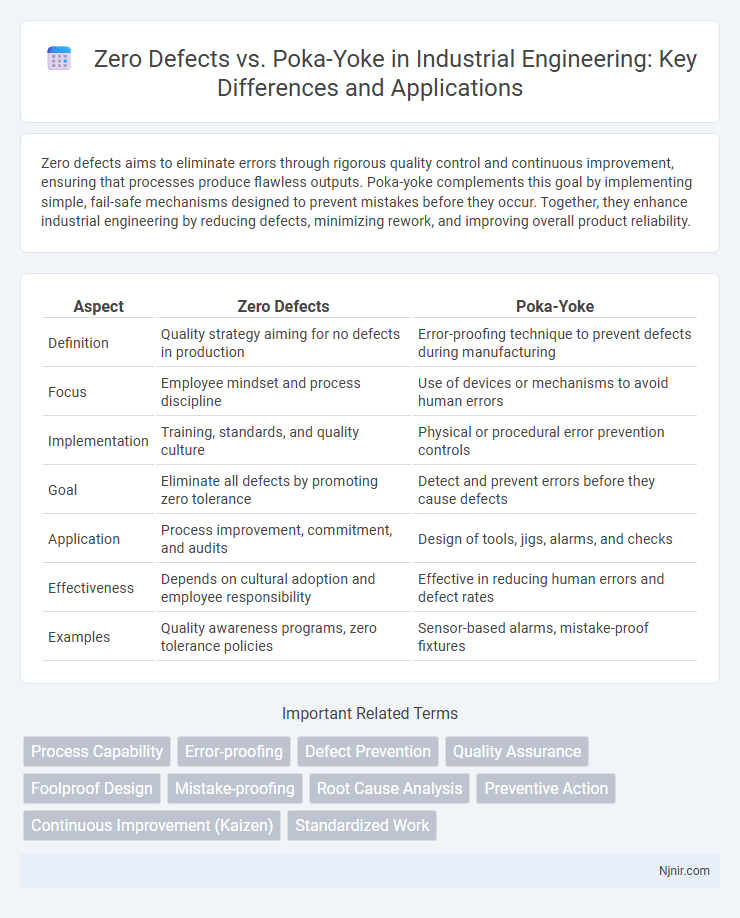 Zero Defects vs. Poka-Yoke in Industrial Engineering: Key Differences and Applications